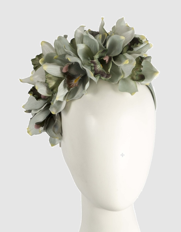 Max Alexander - Large Pistachio Flower Headband Fascinator