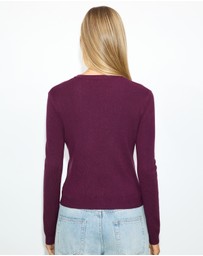 Dazie - Uma Keyhole Detail Knitted Top