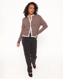 Petal & Pup - Greta Knit Cardigan - Brown