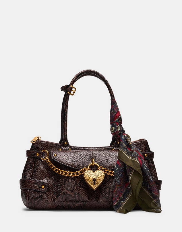 Steve Madden - BSavanah Brown Multi Satchel Bag