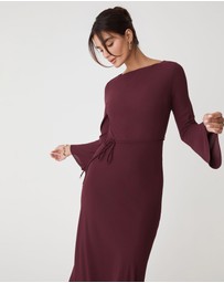Forcast - Quinn Bias Tie Waist Dress