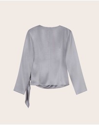IDA+S - Juliette Satin Wrap Blouse