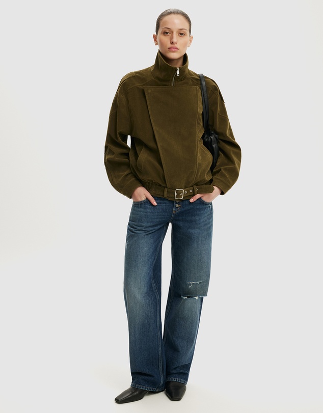Cotton On - Cove Faux Suede Biker Jacket