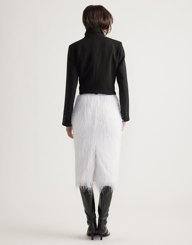 Decjuba - Rue Lurex Fringed Midi Skirt