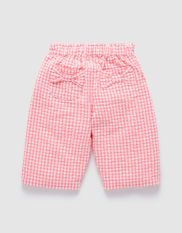 Purebaby - Gingham Baggy Pants- Kids-Babies