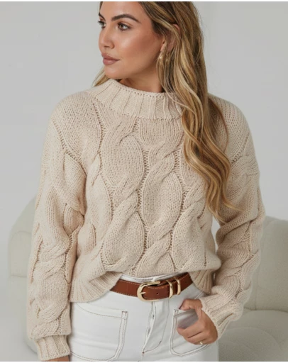 Esther & Co - Hadi Knit - Latte