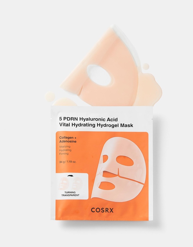 COSRX - 5 PDRN Hyaluronic Acid Vital Hydrating Hydrogel Masks