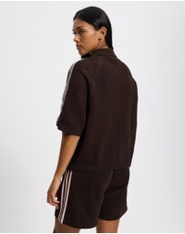 adidas Originals - Knitted Crochet Polo