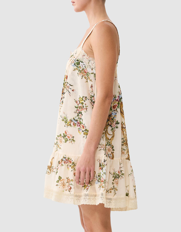 Camilla - A-Line Short Dress With Lace