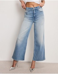 Good American - Good Skate Wide Cropped Jeans