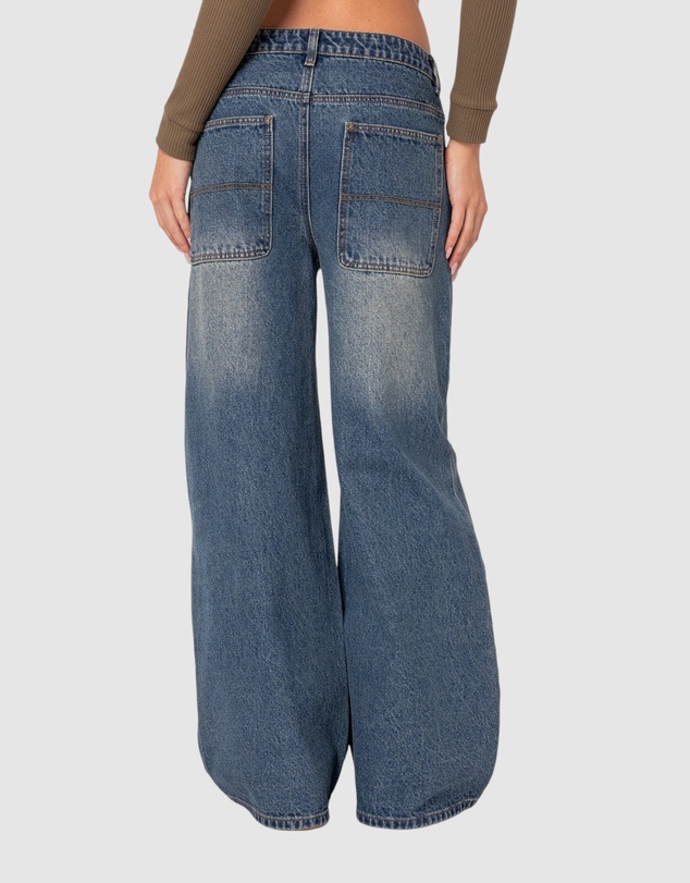 EDIKTED - Super Baggy Wide Leg Jeans
