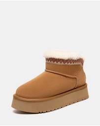 EVERAU - Australian Shepherd Ugg Liora Cow Suede Upper UGG Boots