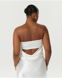 Third Form - Satin Drape Bustier