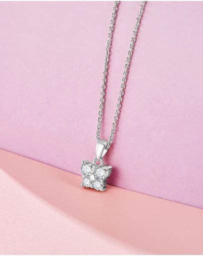 Mestige Kids - Little Flutter Necklace - Silver Plated