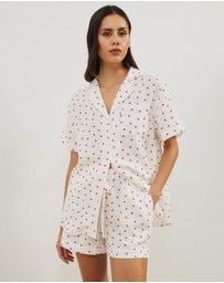 Atmos&Here - Cotton Hearts Short PJ Set