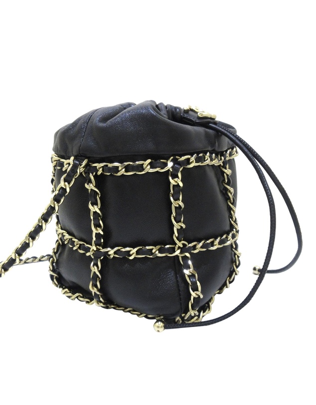 Pre-Loved by Azura Reborn - Pre-Loved Chanel CC Chain Lambskin Leather Bucket Bag
