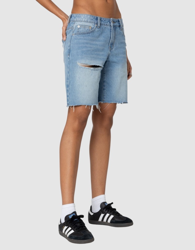 EDIKTED - Riptide Denim Bermuda Shorts