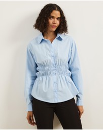 Atmos&Here - Tilly Gathered Waist Shirt