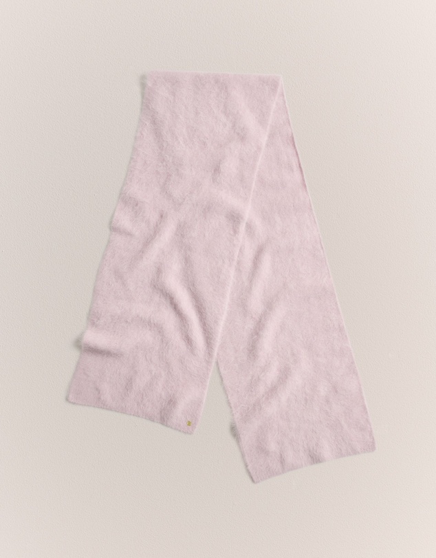 Trenery - Brushed Alpaca Scarf in Light Blush