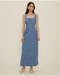 The Fated - Gracie Denim Midi Dress