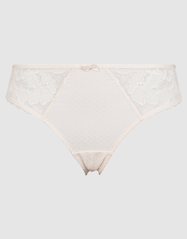 Sans Complexe - Capucine Low Rise Two-Tone Lace Brief