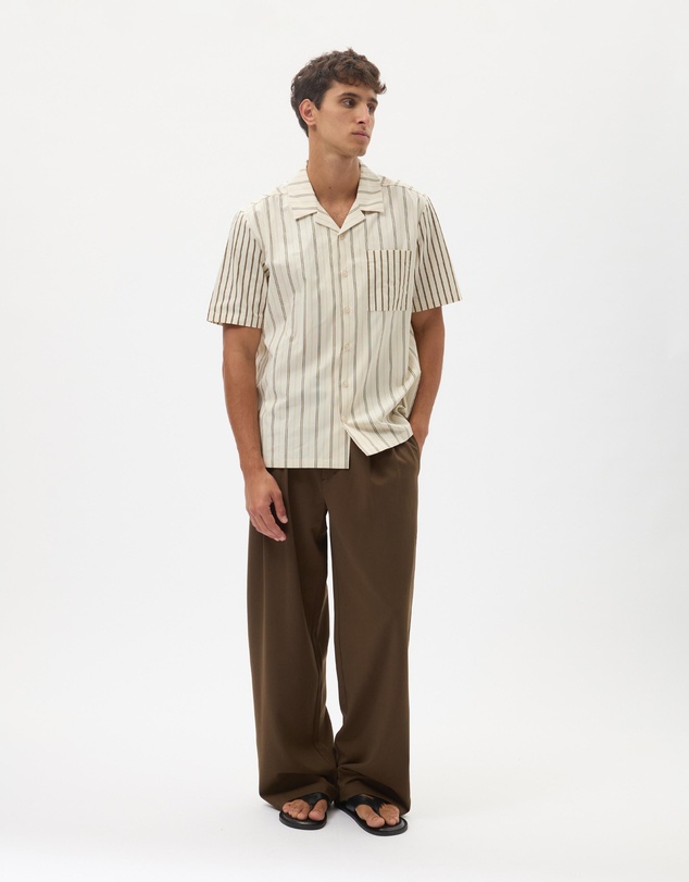 AERE - Two Stripe Cotton Shirt