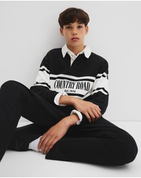 Country Road - Teen Australian Cotton Panelled Rugby Shirt