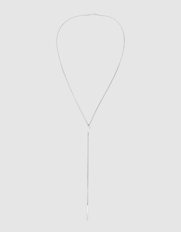 Kuzzoi - ICONIC EXCLUSIVE - Y-Curb Chain Necklace in 925 Sterling Silver