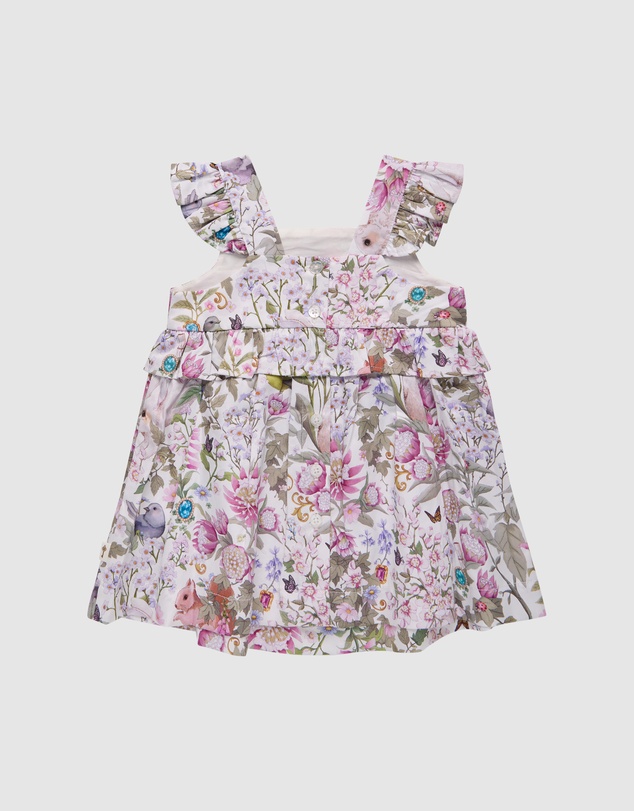 Fleur Harris - 'Heirloom Treasures' Camelia Dress in Gardenia