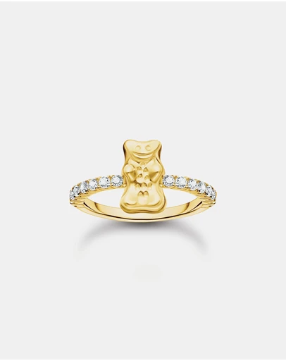 THOMAS SABO - THOMAS SABO Ring with Gold HARIBO goldbear and zirconia