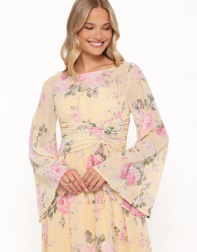 Petal & Pup - Samara Maxi Dress - Yellow Floral