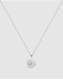Elli Jewelry - Necklace Spiral 925 Sterling Silver Matte