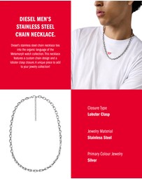 Diesel - Metamorph Silver Tone Necklace