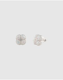 Von Treskow - Czelline Opal Clover Stud Earrings