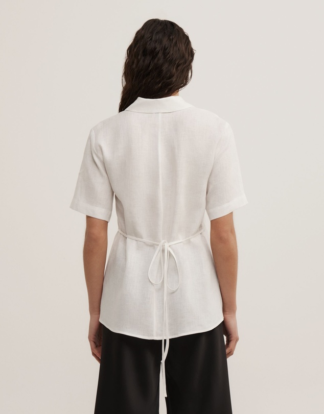 Witchery - Wrap Linen Short Sleeve Shirt