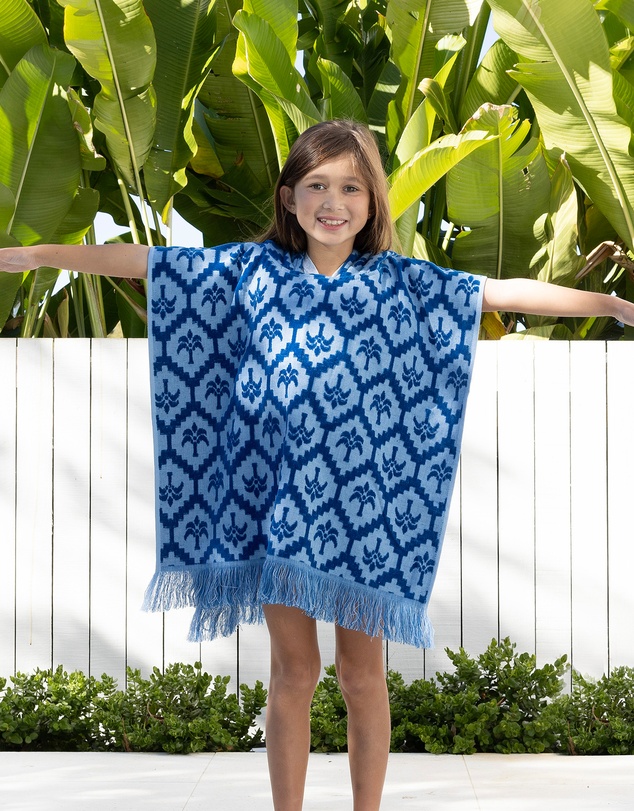 Bambury - Cocos Kids Poncho Cobalt