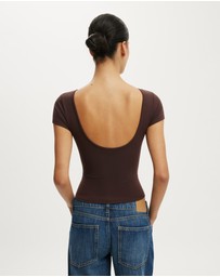 Cotton On - Hold Me Scoop Back Tee