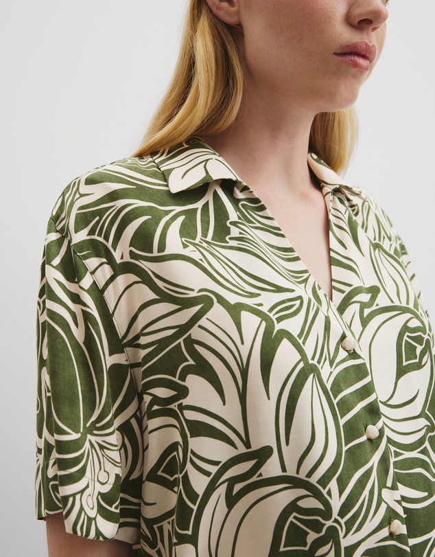 Country Road - Print Short Sleeve Cupro Shirt