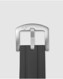 Maxum - Prince Band - Black Silicone With Silver Tone Buckle