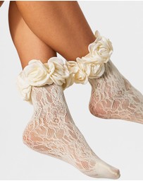 High Heel Jungle - Lace Ring A Rosie Socks