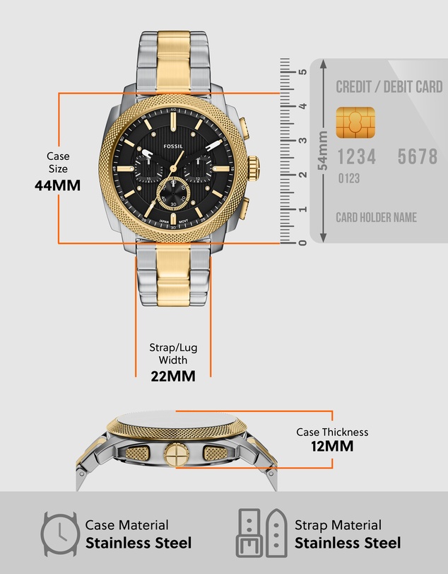 Fossil - Machine Two Tone Chronograph Watch
