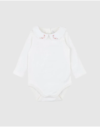 Bebe by Minihaha - Gemma Embroidered Collar Bodysuit - Babies