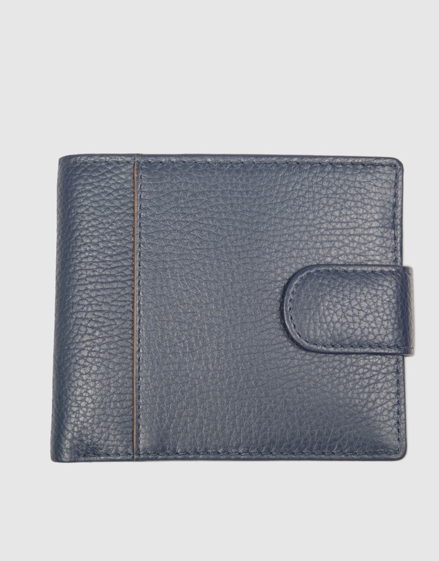 DENTS - Two-Tone Pebble Grain Leather Bifold Wallet with RFID Blocking