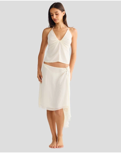 Vacay Swimwear - Aurelia Skirt Off-White