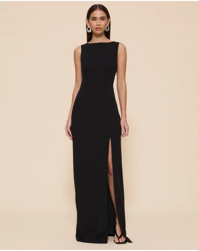 CHANCERY - Shay Boat Neck Maxi Dress With Open Back