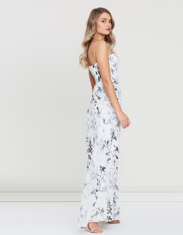 SKIVA - Strapless Print Maxi Dress