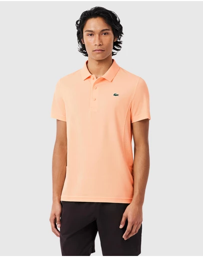 Lacoste - Novak Djokovic On Court Run Resistant Ultra Dry Pique Knit Polo Shirt