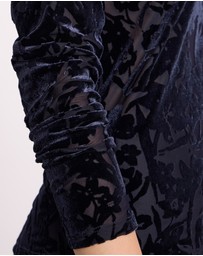 David Lawrence - Aster Velvet Burnout Top