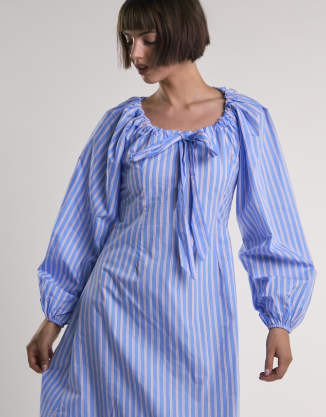 Glamorous - Gathered-Neck Midi-Dress