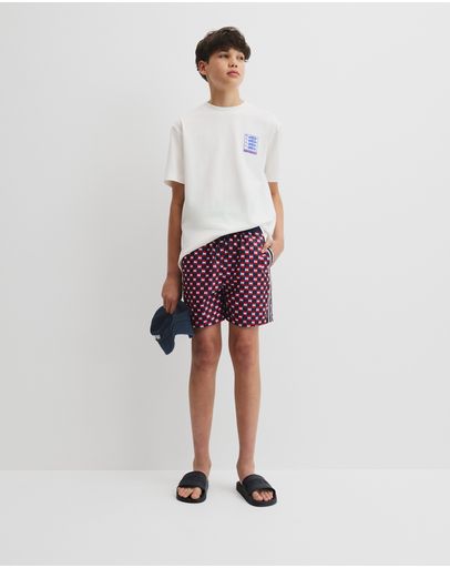 Navy Geo Print